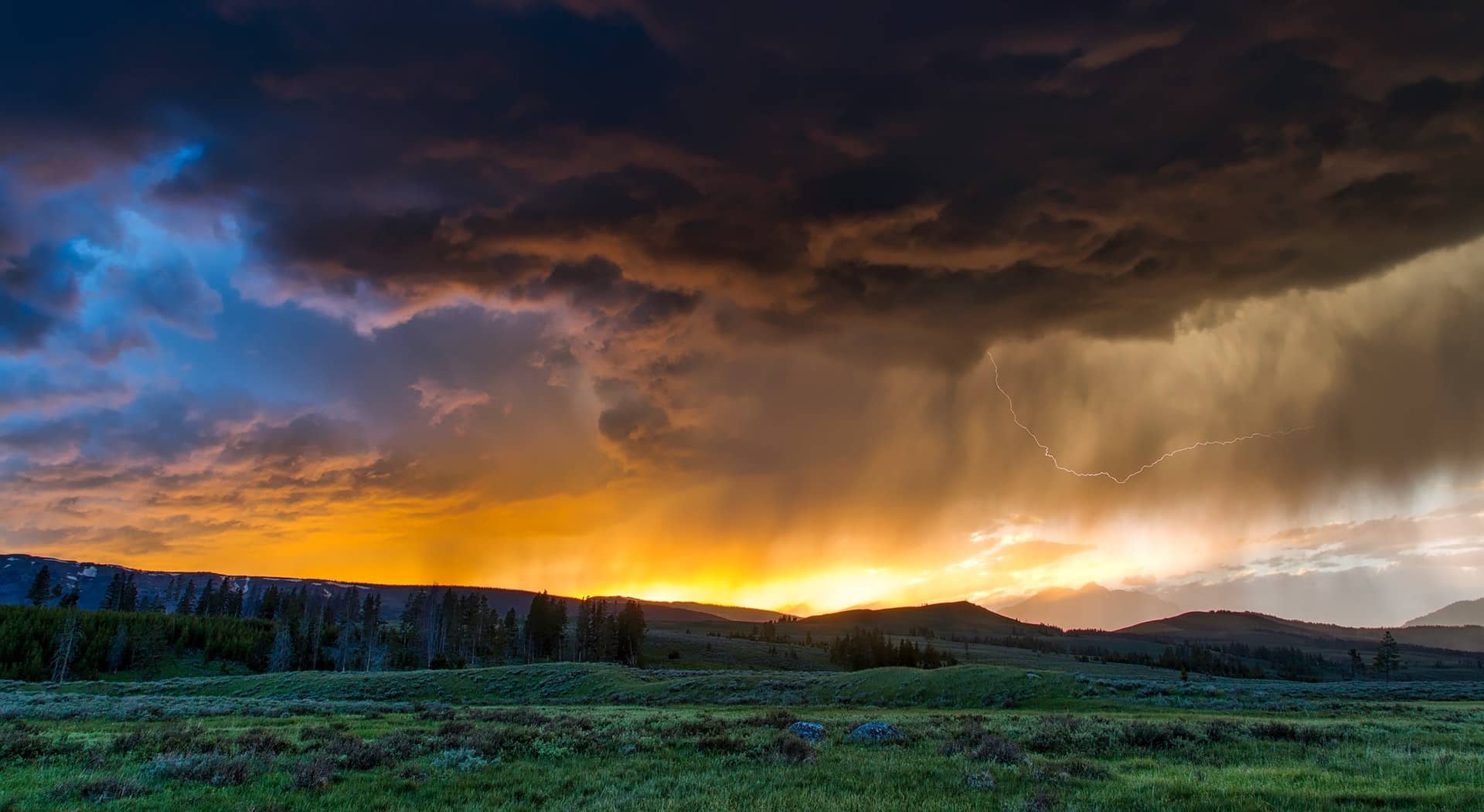 Weather across a field